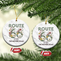 Route Highway 66 Ceramic Ornament Floral Centennial 100 Year Anniversary