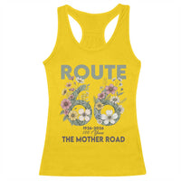 Route Highway 66 Racerback Tank Top Floral Centennial 100 Year Anniversary
