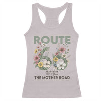 Route Highway 66 Racerback Tank Top Floral Centennial 100 Year Anniversary