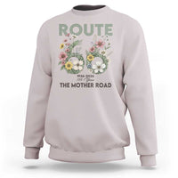 Route Highway 66 Sweatshirt Floral Centennial 100 Year Anniversary