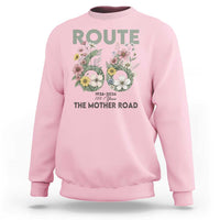 Route Highway 66 Sweatshirt Floral Centennial 100 Year Anniversary