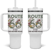 Route Highway 66 Tumbler With Handle Floral Centennial 100 Year Anniversary