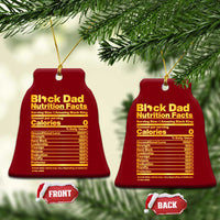 Black Dad Nutrition Facts Ceramic Ornament African American Fathers Day