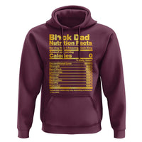 Black Dad Nutrition Facts Hoodie African American Fathers Day