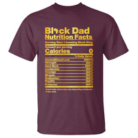 Black Dad Nutrition Facts T Shirt African American Fathers Day