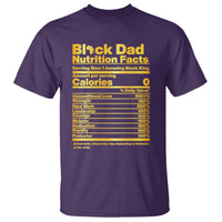 Black Dad Nutrition Facts T Shirt African American Fathers Day