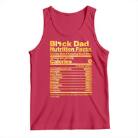 Black Dad Nutrition Facts Tank Top African American Fathers Day