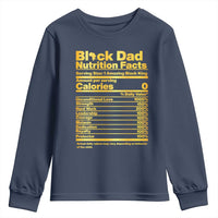 Black Dad Nutrition Facts Youth Sweatshirt African American Fathers Day