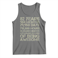 Vintage 82nd Milestone Birthday Tank Top 82 Years Of Being Awesome