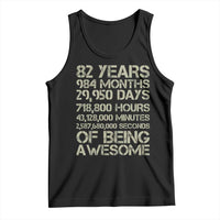Vintage 82nd Milestone Birthday Tank Top 82 Years Of Being Awesome