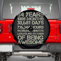Vintage 84th Milestone Birthday Spare Tire Cover 84 Years Of Being Awesome