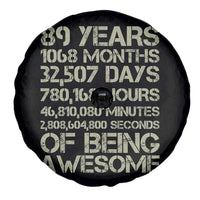 Vintage 89th Milestone Birthday Spare Tire Cover 89 Years Of Being Awesome