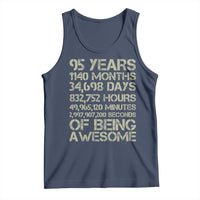 Vintage 95th Milestone Birthday Tank Top 95 Years Of Being Awesome