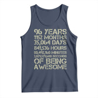 Vintage 96th Milestone Birthday Tank Top 96 Years Of Being Awesome