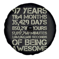 Vintage 97th Milestone Birthday Spare Tire Cover 97 Years Of Being Awesome
