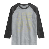 Vintage 97th Milestone Birthday Raglan Shirt 97 Years Of Being Awesome