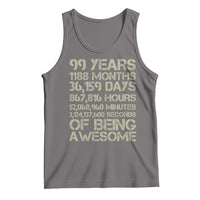 Vintage 99th Milestone Birthday Tank Top 99 Years Of Being Awesome