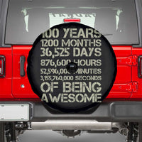 Vintage 100th Milestone Birthday Spare Tire Cover 100 Years Of Being Awesome