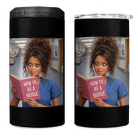 Funny Nursing Student Doll Face Meme 4 in 1 Can Cooler Tumbler Future Nurse Gift
