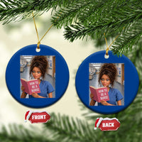 Funny Nursing Student Doll Face Meme Ceramic Ornament Future Nurse Gift