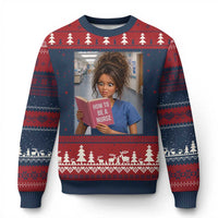 Funny Nursing Student Doll Face Meme Ugly Christmas Sweater Future Nurse Gift