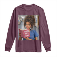 Funny Nursing Student Doll Face Meme Long Sleeve Shirt Future Nurse Gift