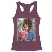 Funny Nursing Student Doll Face Meme Racerback Tank Top Future Nurse Gift