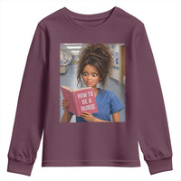 Funny Nursing Student Doll Face Meme Youth Sweatshirt Future Nurse Gift