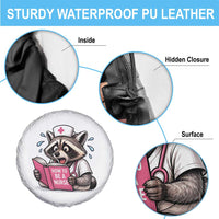 Funny Raccoon Nursing Student Healthcare Gift Spare Tire Cover