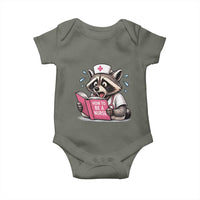 Funny Raccoon Nursing Student Healthcare Gift Baby Onesie