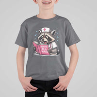 Funny Raccoon Nursing Student Healthcare Gift T Shirt For Kid