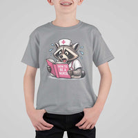Funny Raccoon Nursing Student Healthcare Gift T Shirt For Kid