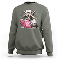Funny Raccoon Nursing Student Healthcare Gift Sweatshirt