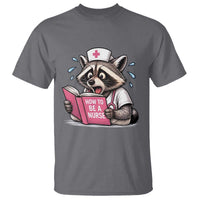 Funny Raccoon Nursing Student Healthcare Gift T Shirt