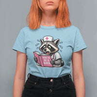 Funny Raccoon Nursing Student Healthcare Gift T Shirt For Women