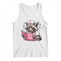 Funny Raccoon Nursing Student Healthcare Gift Tank Top