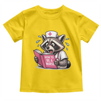 Funny Raccoon Nursing Student Healthcare Gift Toddler T Shirt