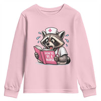 Funny Raccoon Nursing Student Healthcare Gift Youth Sweatshirt