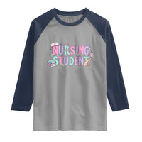 Pastel Nursing Student Medical School Gift Raglan Shirt