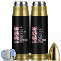 Funny Student Nurse Life Bullet Tumbler Eat Sleep Clinicals Panic Study Repeat