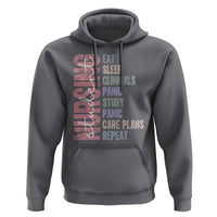Funny Student Nurse Life Hoodie Eat Sleep Clinicals Panic Study Repeat