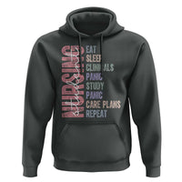 Funny Student Nurse Life Hoodie Eat Sleep Clinicals Panic Study Repeat
