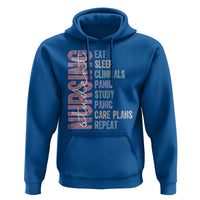 Funny Student Nurse Life Hoodie Eat Sleep Clinicals Panic Study Repeat