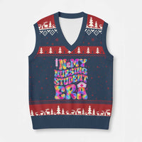 In My Nursing Student Era V-Neck Knit Sweater Vest Future Nurse Gift