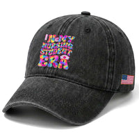 In My Nursing Student Era Washed Cotton Baseball Cap Future Nurse Gift