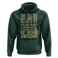 Vintage 100th Birthday Gift Hoodie 100 Years Of Being Awesome