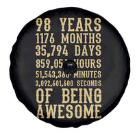 Vintage 98th Birthday Gift Spare Tire Cover 98 Years Of Being Awesome