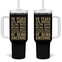 Vintage 98th Birthday Gift Tumbler With Handle 98 Years Of Being Awesome