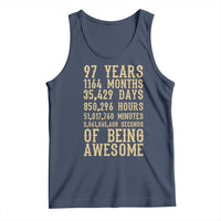 Vintage 97th Birthday Gift Tank Top 97 Years Of Being Awesome