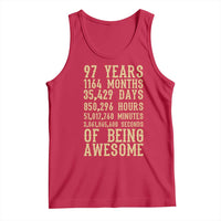 Vintage 97th Birthday Gift Tank Top 97 Years Of Being Awesome
